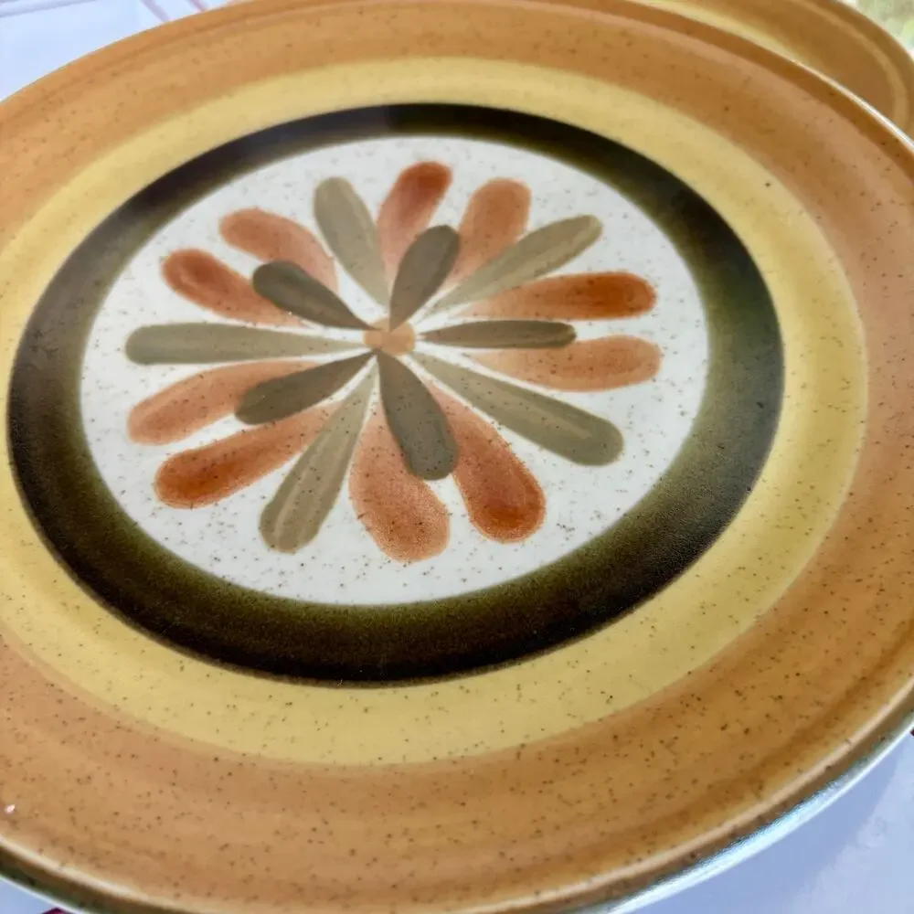 Vintage Premiere DuraStone Touche P9202 Set 2 Dinner 2 Salad Plates, Japan